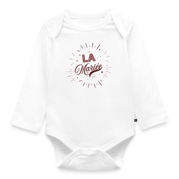 The Bride - Organic Longsleeve Baby Bodysuit - white - Front