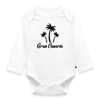 gran canaria - Baby Bio-Langarm-Body - Weiß - Vorne