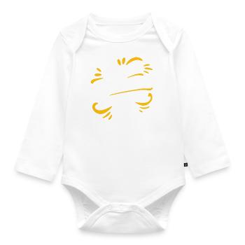 On est plusieurs dans ma tête - Body Bébé bio manches longues - blanc - Devant