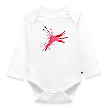 MonstRumms n° 16 - Body Bébé bio manches longues - blanc - Devant