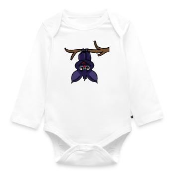 Chauve-souris - Body Bébé bio manches longues - blanc - Devant