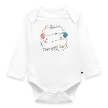 Que la fête commence - Body Bébé bio manches longues - blanc - Devant