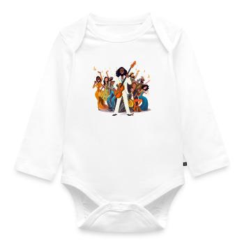 Jazz Messiah - Organic Longsleeve Baby Bodysuit - white - Front