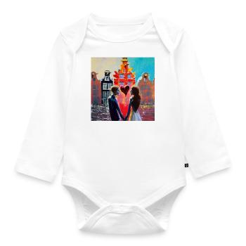 Sweethearts - Baby Bio-Langarm-Body - Weiß - Vorne