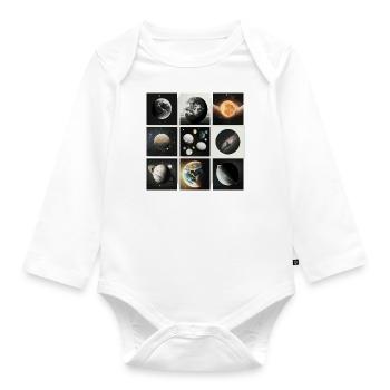 Jenseits des Gewöhnlichen: Eine Sammlung von Außerirdischen - Baby Bio-Langarm-Body - Weiß - Vorne