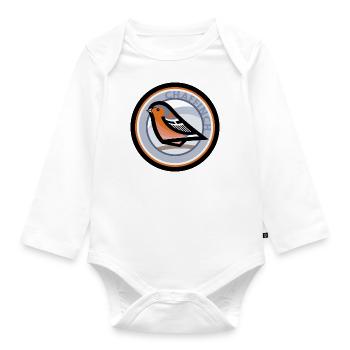 Chaffinch - Organic Longsleeve Baby Bodysuit - white - Front