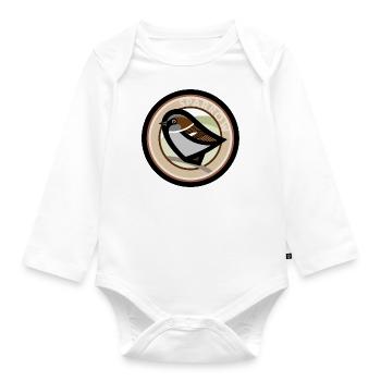 Sparrow - Organic Longsleeve Baby Bodysuit - white - Front