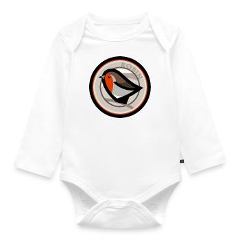 Robin - Organic Longsleeve Baby Bodysuit - white - Front