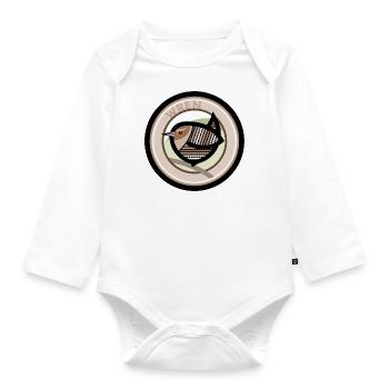 Wren - Organic Longsleeve Baby Bodysuit - white - Front