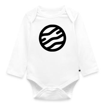 Planet - Organic Longsleeve Baby Bodysuit - white - Front
