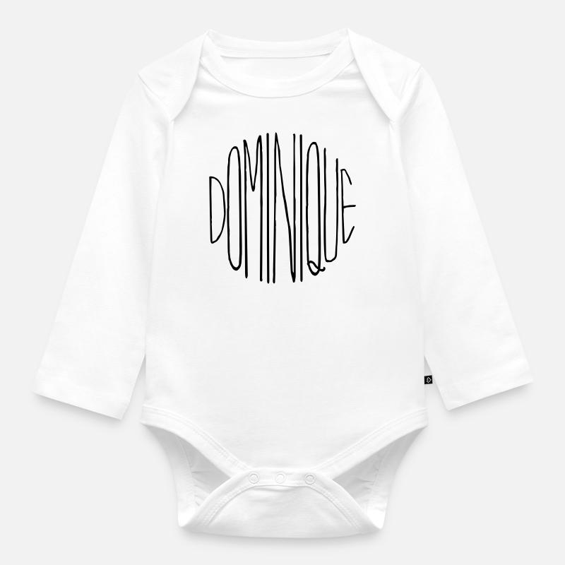 Dominique - Body Bébé bio manches longues - blanc