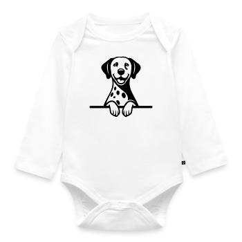 Dalmate - Body Bébé bio manches longues - blanc - Devant
