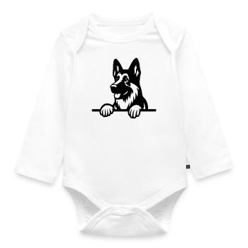 Berger allemand - Body Bébé bio manches longues - blanc - Devant