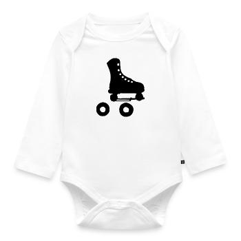 Walze - Baby Bio-Langarm-Body - Weiß - Vorne