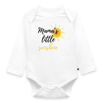 Mama´s Little Sunshine - Geschenk idee - Baby Bio-Langarm-Body - Weiß - Vorne