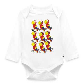 Parrot Group - Organic Longsleeve Baby Bodysuit - white - Front