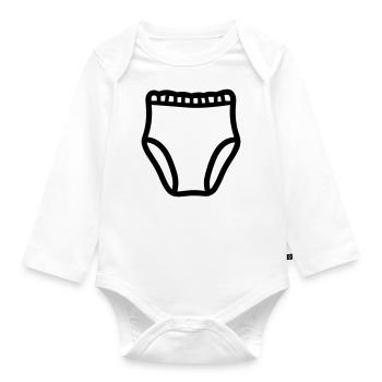 Layer - Organic Longsleeve Baby Bodysuit - white - Front