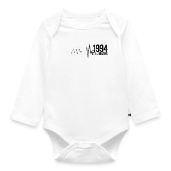 1994 Jubiläumsgeschenk 1994 Limitierte Auflage 1994 - Baby Bio-Langarm-Body - Weiß - Vorne