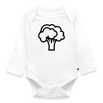 broccoli - Organic Longsleeve Baby Bodysuit - white - Front