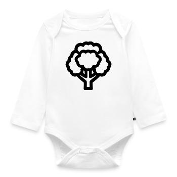 broccoli - Organic Longsleeve Baby Bodysuit - white - Front