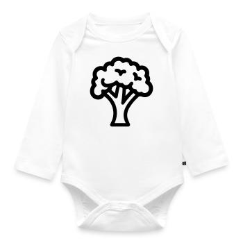 broccoli - Organic Longsleeve Baby Bodysuit - white - Front