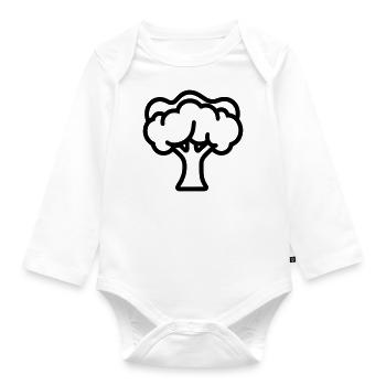 broccoli - Organic Longsleeve Baby Bodysuit - white - Front