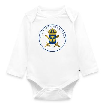Das schwedische Atomwaffenprogramm - Baby Bio-Langarm-Body - Weiß - Vorne