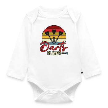Sports Equipment - Darts Player 1 - Baby Bio-Langarm-Body - Weiß - Vorne