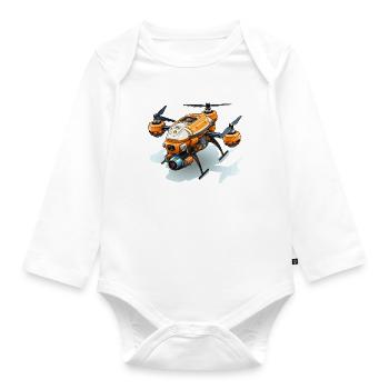 Sky Lieferung - Baby Bio-Langarm-Body - Weiß - Vorne