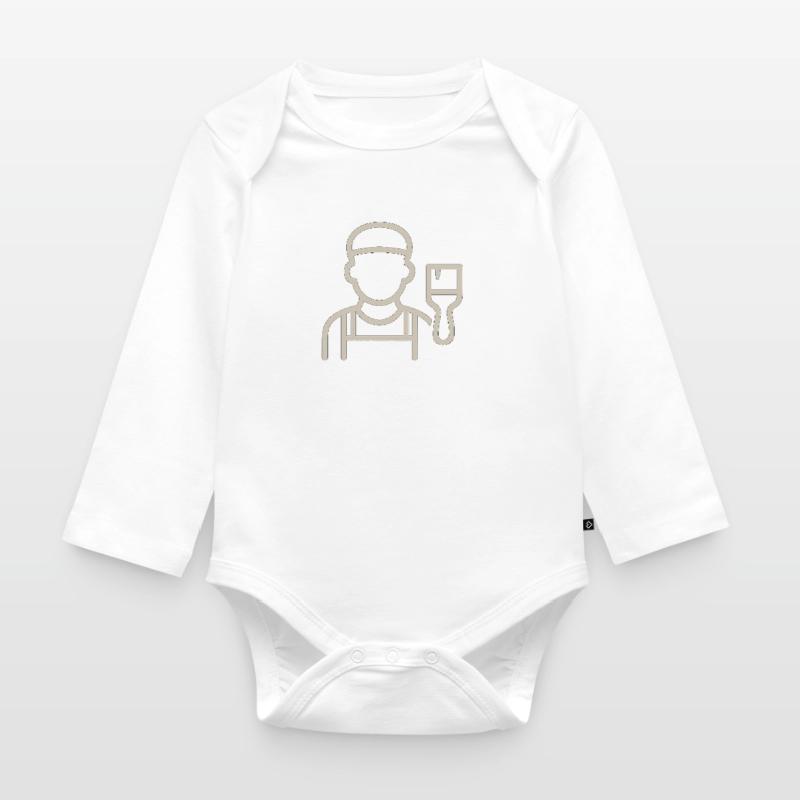 Der Maler Baby Bio-Langarm-Body
