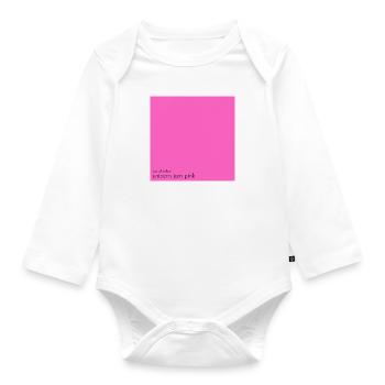 unicorn jam pink - Baby Bio-Langarm-Body - Weiß - Vorne