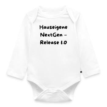 NextGen - Baby Bio-Langarm-Body - Weiß - Vorne