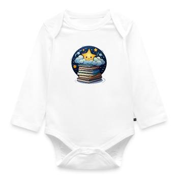 Himmlische Verse - Baby Bio-Langarm-Body - Weiß - Vorne