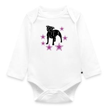 sbtstars111 - Organic Longsleeve Baby Bodysuit - white - Front