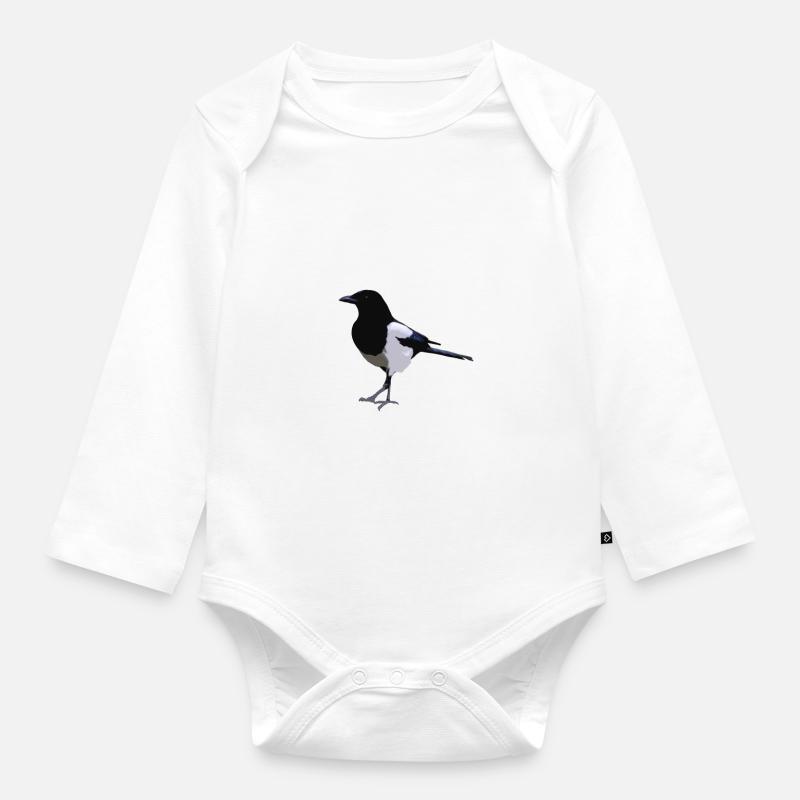 pie - Body Bébé bio manches longues - blanc