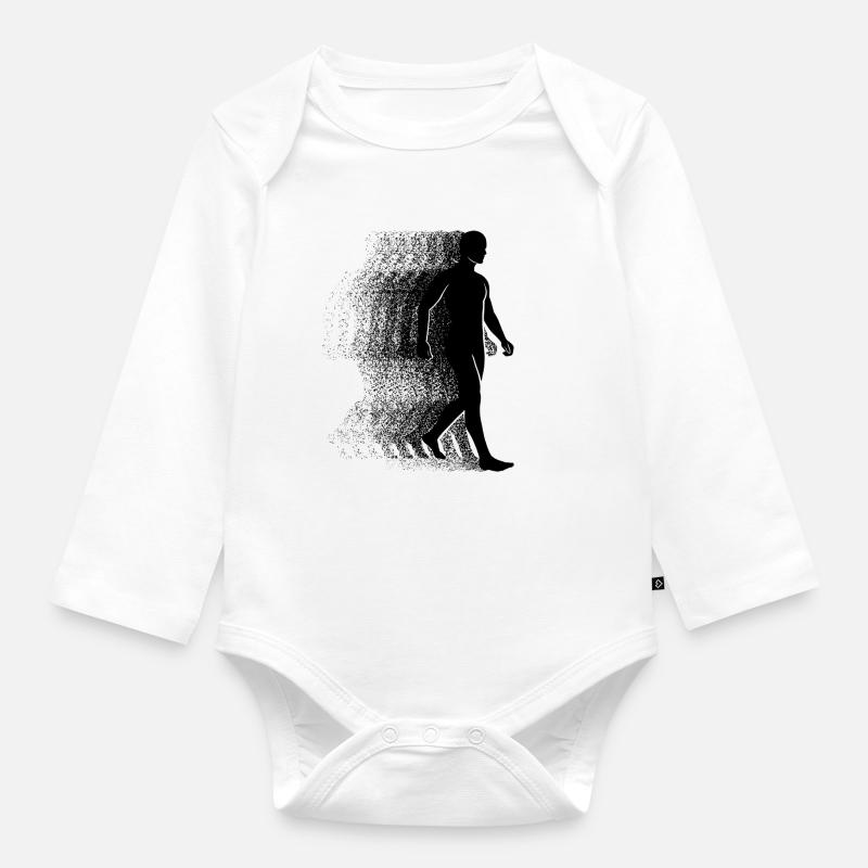 Humain - Body Bébé bio manches longues - blanc