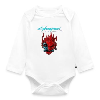 cyberpunk2077 - Baby Bio-Langarm-Body - Weiß - Vorne