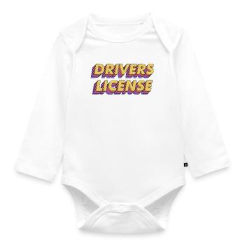 Drivers License Olivia Rodrigo - Organic Longsleeve Baby Bodysuit - white - Front
