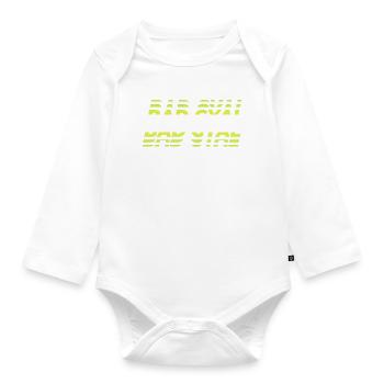 Bad gyal - Organic Longsleeve Baby Bodysuit - white - Front