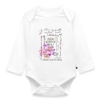 Motivation de guérison - Body Bébé bio manches longues - blanc - Devant