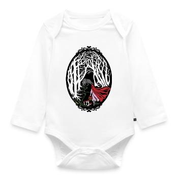 Rotkäppchen Red riding hood - Organic Longsleeve Baby Bodysuit - white - Front