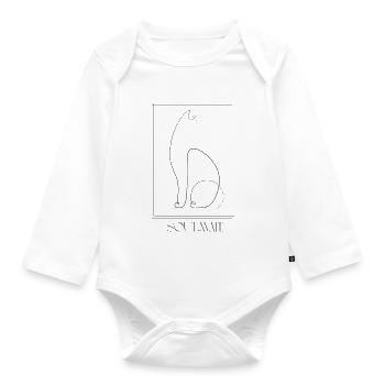 Soulmate - Organic Longsleeve Baby Bodysuit - white - Front
