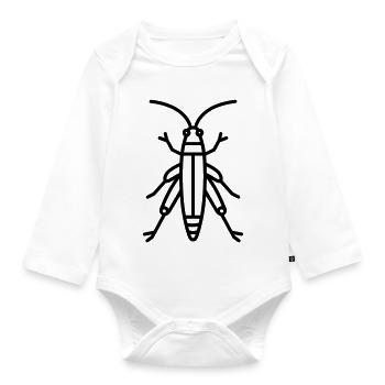 grasshopper - Organic Longsleeve Baby Bodysuit - white - Front
