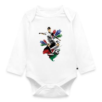 Jordanien - Jordanien - Flaggen - Baby Bio-Langarm-Body - Weiß - Vorne