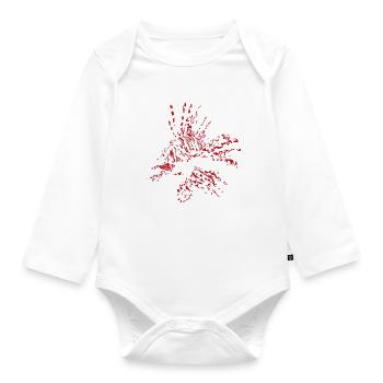 Feuerfisch - Baby Bio-Langarm-Body - Weiß - Vorne