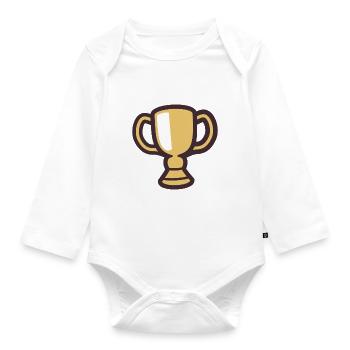 Cup - Organic Longsleeve Baby Bodysuit - white - Front