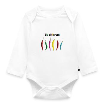 Scharfe Vielfalt - Baby Bio-Langarm-Body - Weiß - Vorne