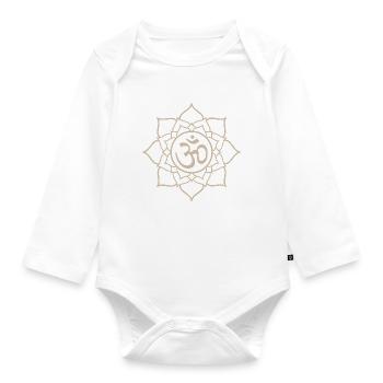 Lotus OM - Body Bébé bio manches longues - blanc - Devant