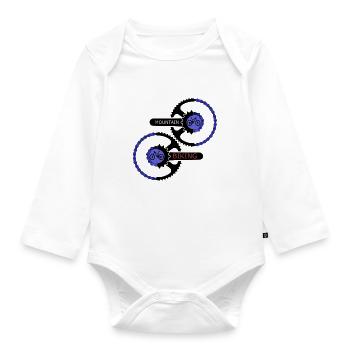 engrenages VTT - VTT AMOUR - Body Bébé bio manches longues - blanc - Devant
