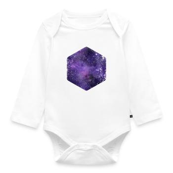 Hexagone · · Formation · Symboles · caractères grunge - Body Bébé bio manches longues - blanc - Devant